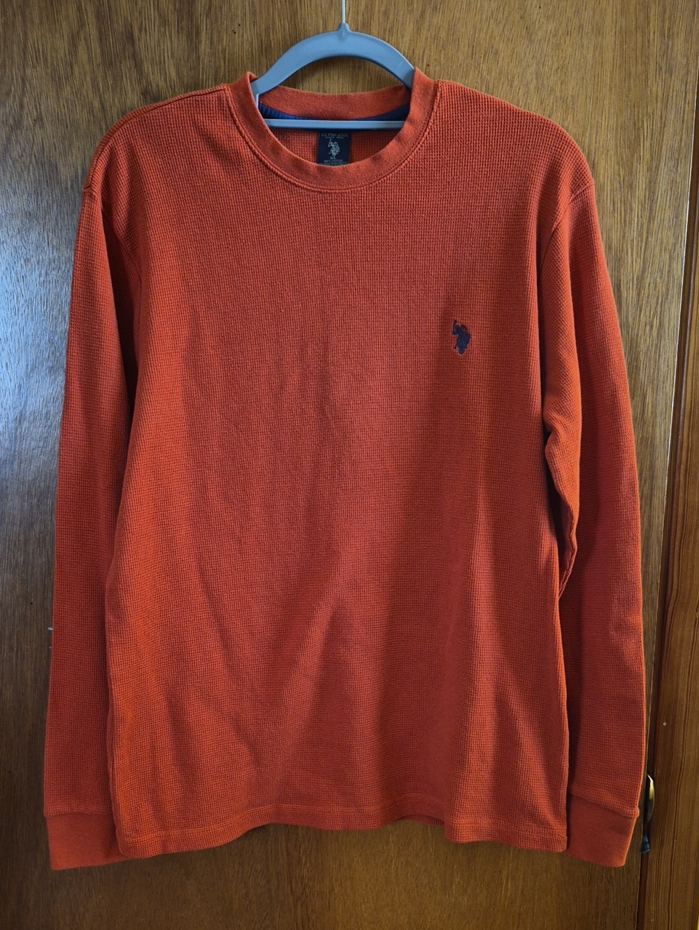 U.S. Polo Assn. Men's Crewneck Sweater - Rust Orange